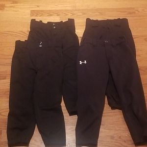 Black youth baseball pants